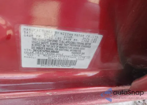 2017 Nissan Versa 1.6 S+ из США, поврежденный, VIN 3N1CN7AP9HL906460